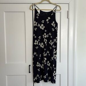 Theory Floral Midi Slip Dress (Size 4)